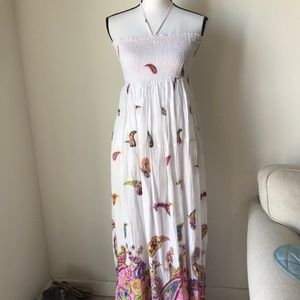Funky People White Print Maxi Dress
